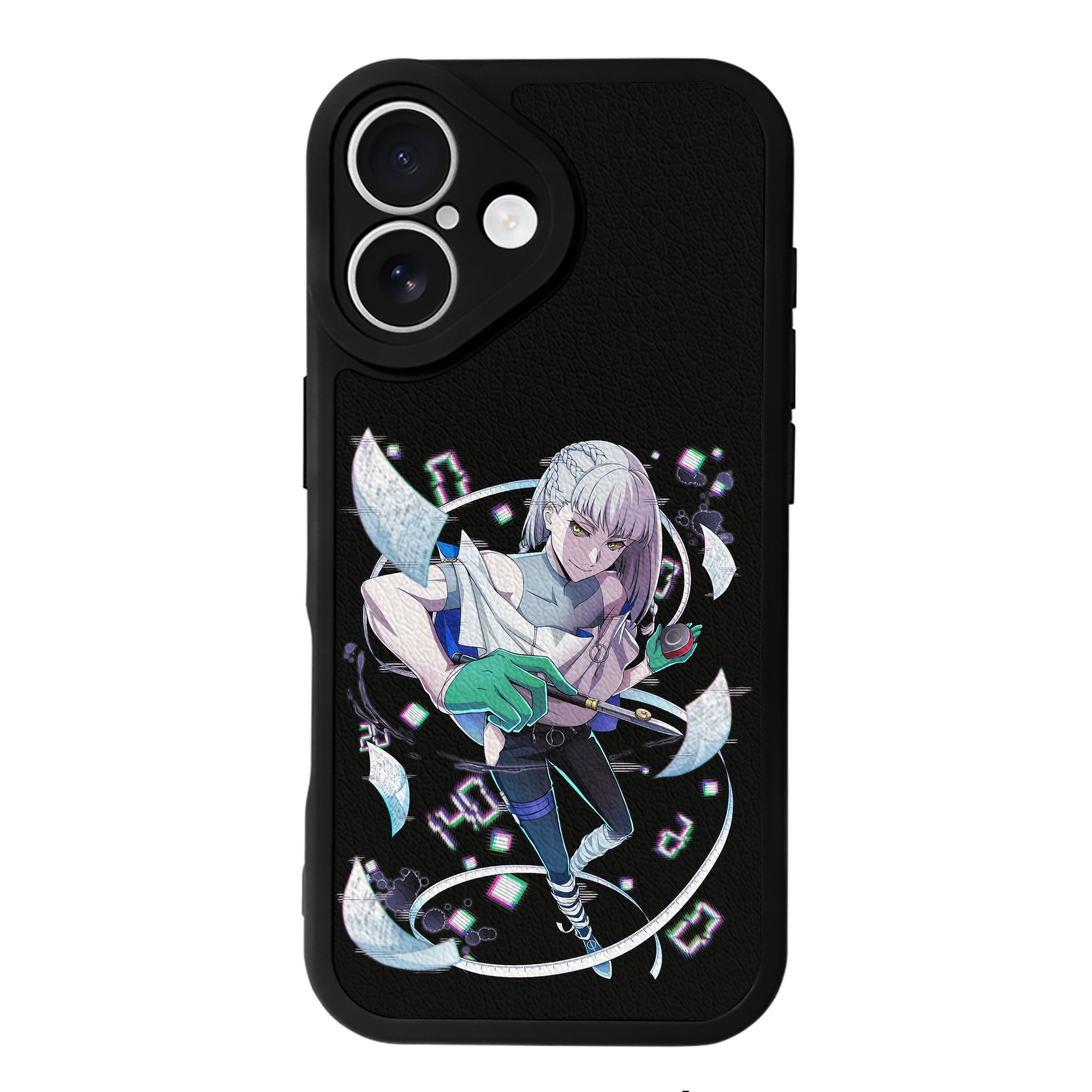（画像用） 文豪ストレイドッグス Bungo Stray Dogs 【iPhone 16シリーズ対応】シリコンスマホケース（レザー調） 材質：シリコン